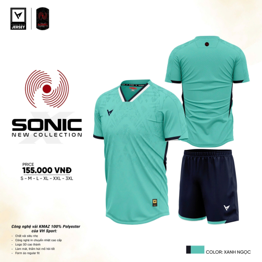 ÁO BÓNG ĐÁ SONIC