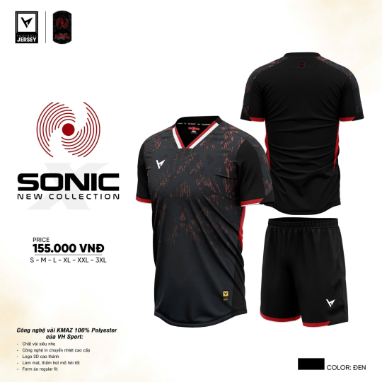 ÁO BÓNG ĐÁ SONIC
