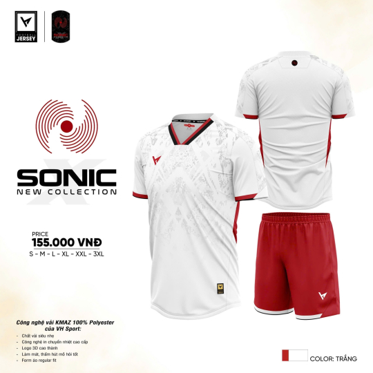 ÁO BÓNG ĐÁ SONIC