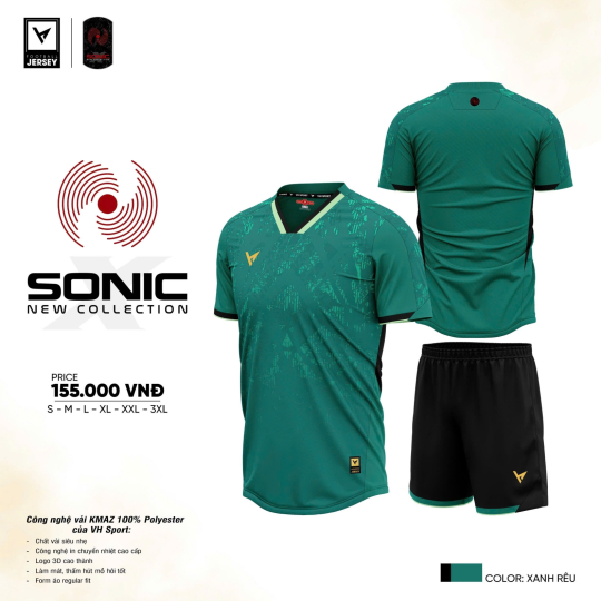 ÁO BÓNG ĐÁ SONIC
