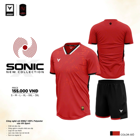 ÁO BÓNG ĐÁ SONIC