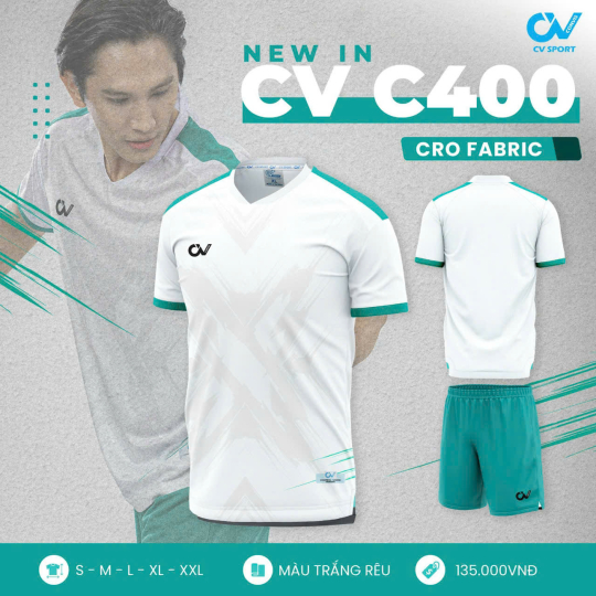 ÁO BÓNG ĐÁ CV C400