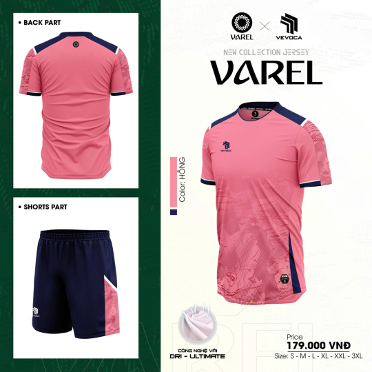 ÁO BÓNG ĐÁ VEVOCA VAREL