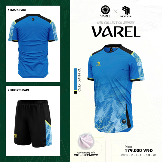 ÁO BÓNG ĐÁ VEVOCA VAREL