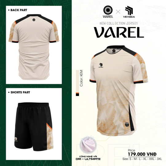 ÁO BÓNG ĐÁ VEVOCA VAREL