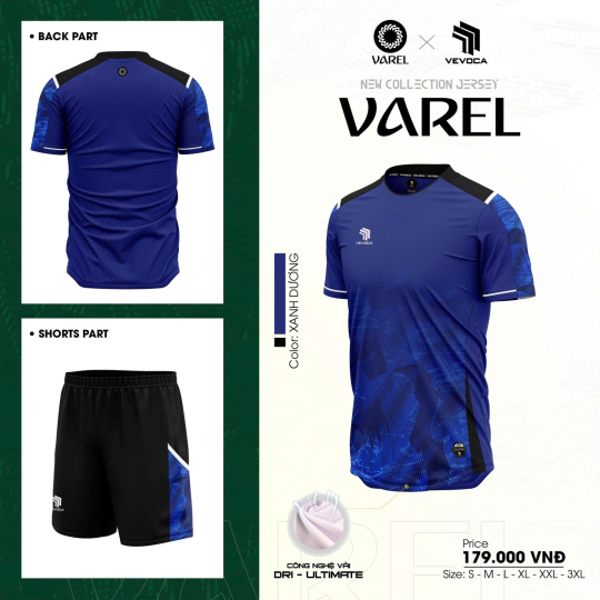 ÁO BÓNG ĐÁ VEVOCA VAREL