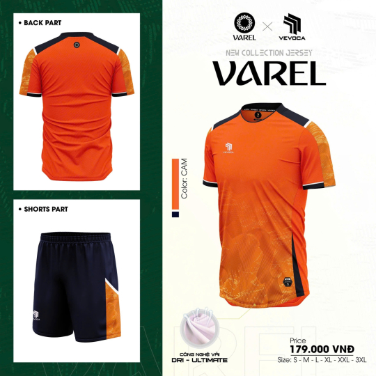 ÁO BÓNG ĐÁ VEVOCA VAREL