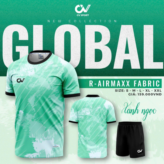 ÁO BÓNG ĐÁ CV GLOBAL
