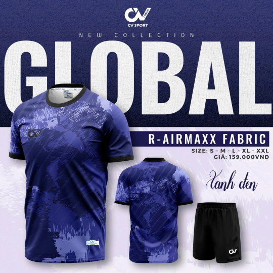 ÁO BÓNG ĐÁ CV GLOBAL