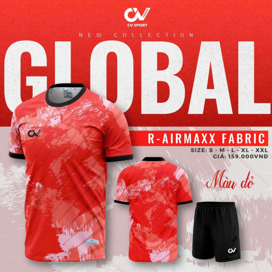 ÁO BÓNG ĐÁ CV GLOBAL