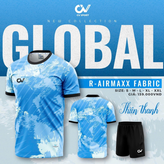 ÁO BÓNG ĐÁ CV GLOBAL
