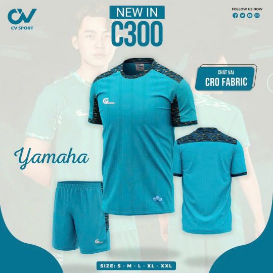 ÁO BÓNG ĐÁ CV C300