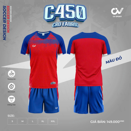  ÁO BÓNG ĐÁ CV C450