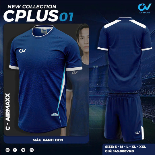  ÁO BÓNG ĐÁ CV CPLUS01