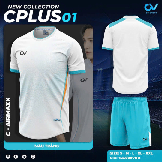  ÁO BÓNG ĐÁ CV CPLUS01