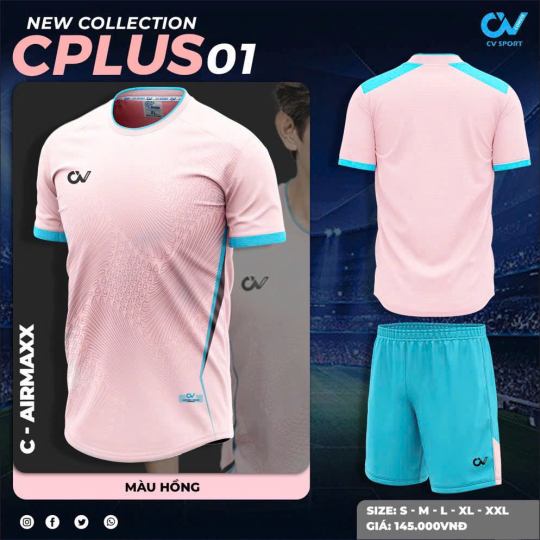  ÁO BÓNG ĐÁ CV CPLUS01