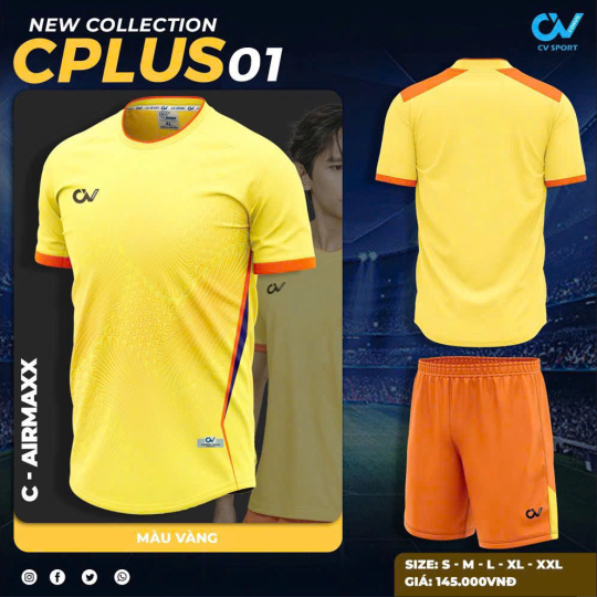  ÁO BÓNG ĐÁ CV CPLUS01