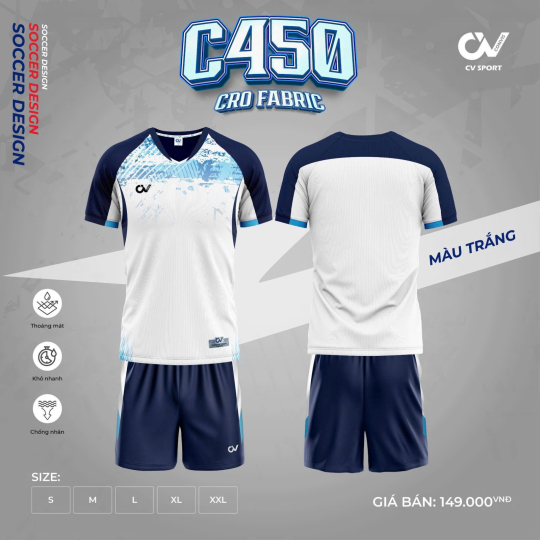  ÁO BÓNG ĐÁ CV C450