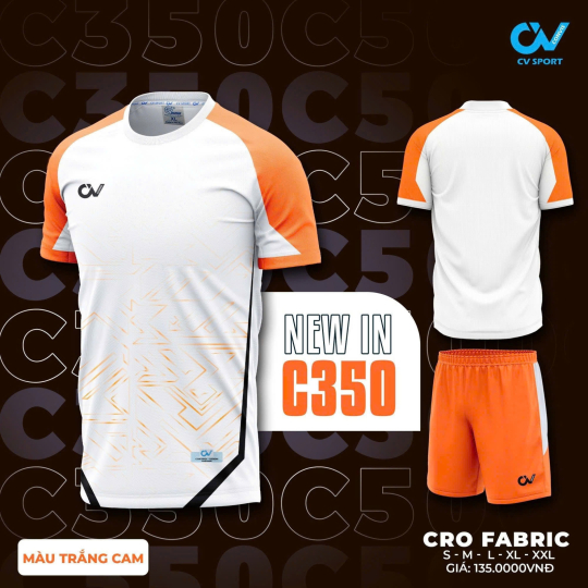 ÁO BÓNG ĐÁ CV C350
