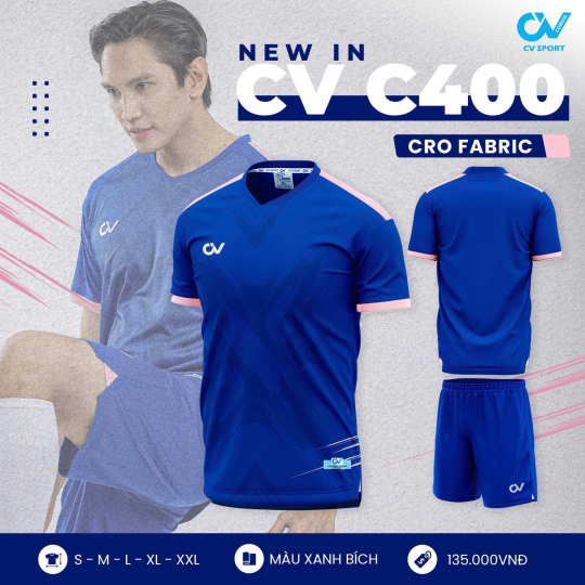 ÁO BÓNG ĐÁ CV C400
