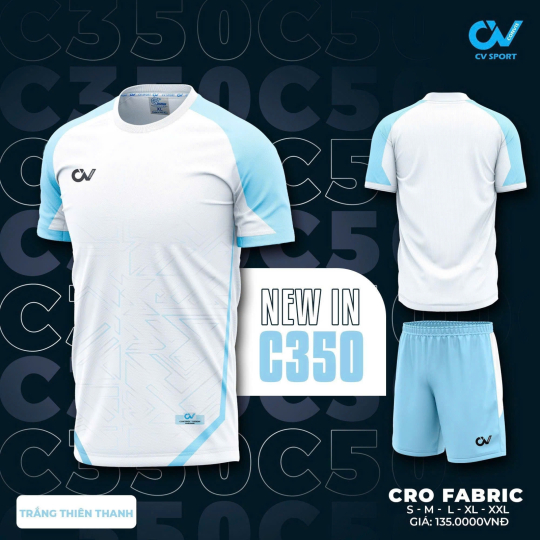 ÁO BÓNG ĐÁ CV C350