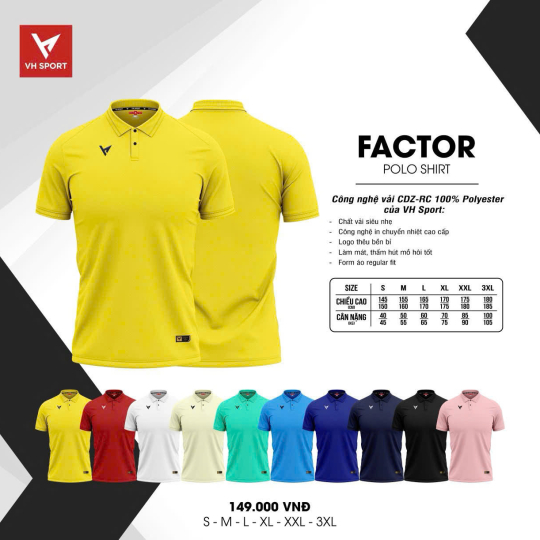 ÁO POLO VH SPORT FACTOR